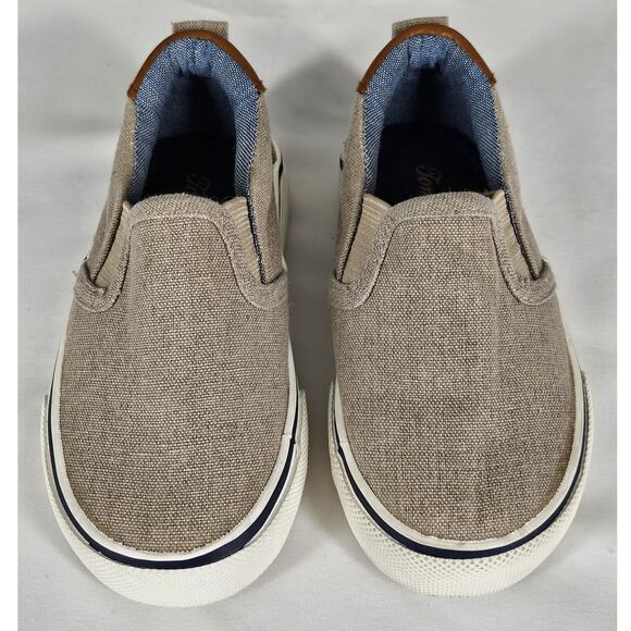TOMMY BAHAMA UNISEX KHAKI SLIP-ON CANVAS SHOES TODDLER SIZE 6 - Picture 3 of 9